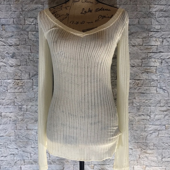 Free People Tops - FREE PEOPLE | Textured Blouse | Cream | Medium